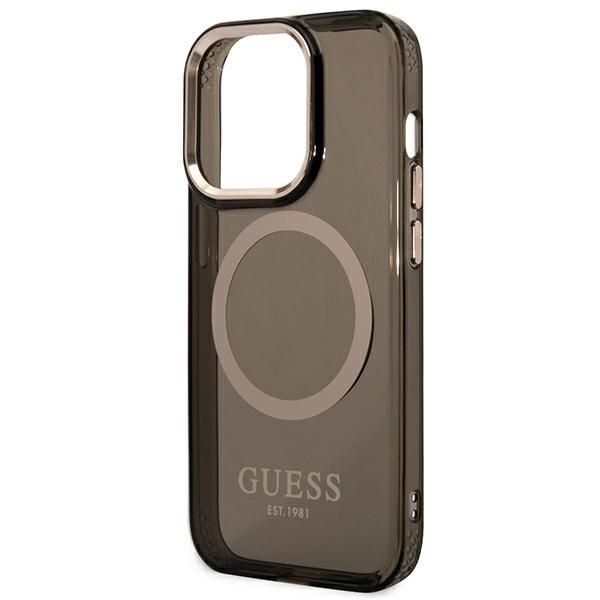 Guess Etui na iPhone 14 Pro Max 6,7" - Czarny Hard Case z MagSafe