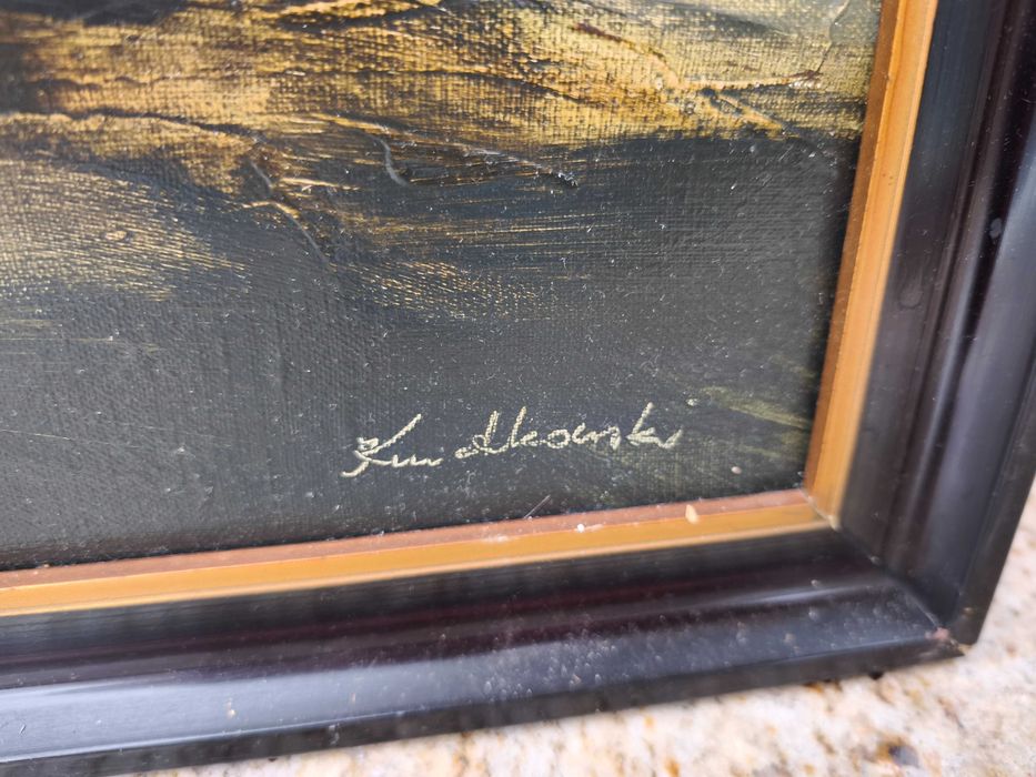 Pejzaż przed burzą -obraz olejny Kwiatkowski