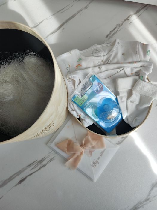 Box prezentowy zestaw dla noworodka baby shower prezent