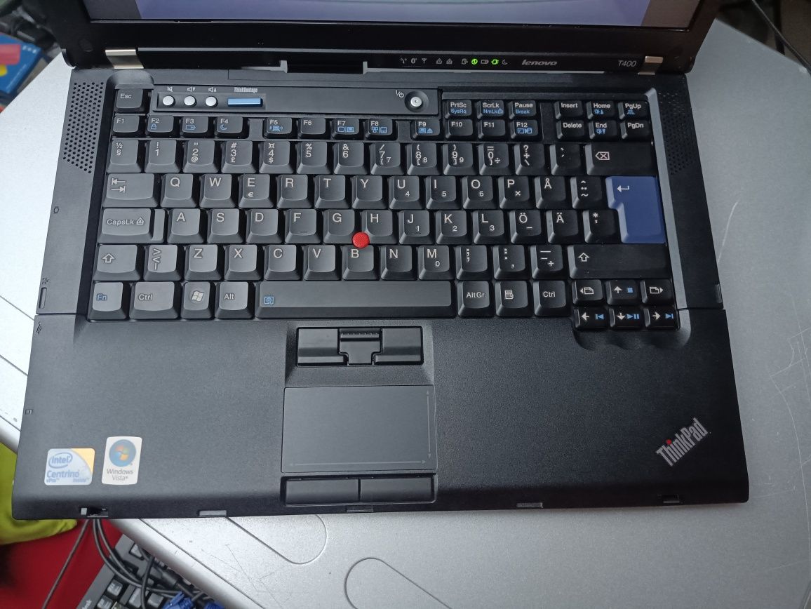 laptop Lenovo ThinkPad T400 8GB 128GB ATI HD3470 retro gaming ładny!
