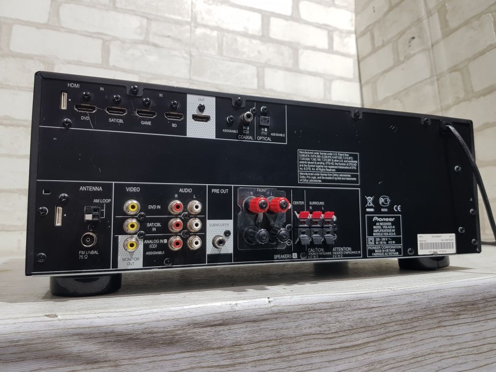 5.1 AV ресивер PIONEER VSX-423,*5x130 Вт, HDMI, USB, б/у з Німеччини