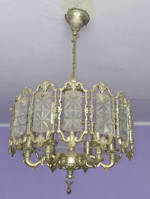 Продам вінтажну хрустальну люстру карусель