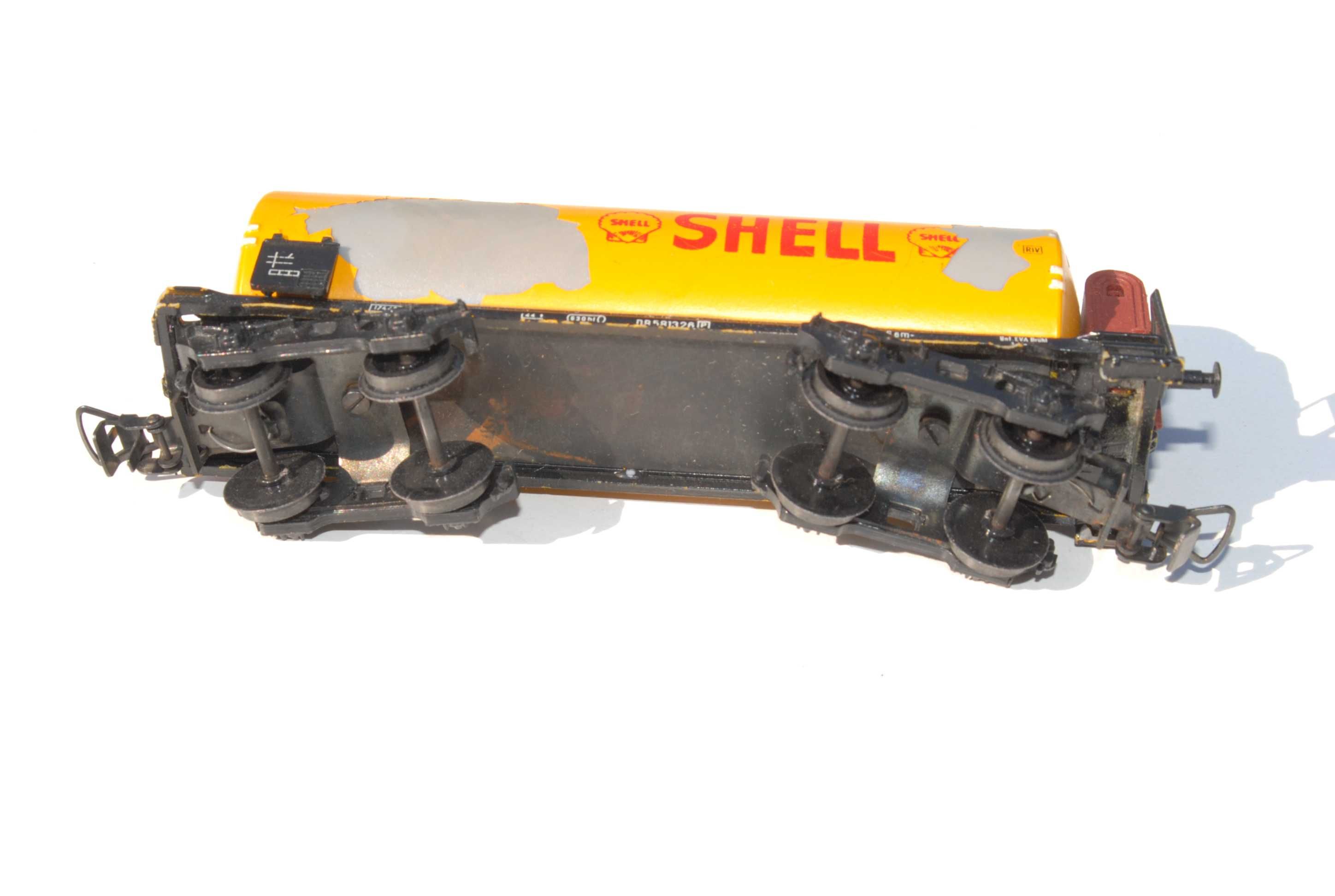 Stara zabawka wagon Cysterna Shell DB 581326  unikat kolekcjonerski