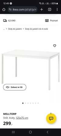 Ikea stół 4 krzesła