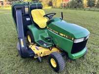John Deere LX 188 Kosiarka Traktorek Zestaw Zamiatarka Ciecz