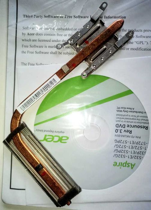 Охлаждение Acer aspire e1 ноутбук