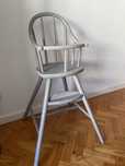 Cadeira assento alimentacao bebé madeira pintada vintage ikea