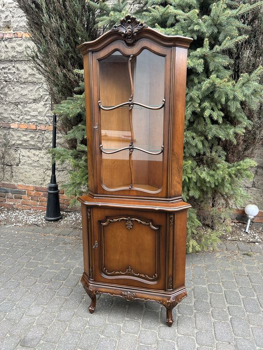 Witryna Ludwikowska Narożnikowa Ludwik Kredens Warrings Po Renowacji