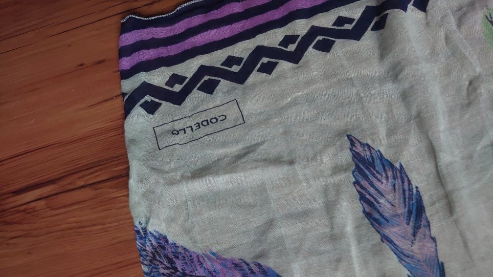 Codello chusta apaszka szal organiczna bawełna 190x100 design 2