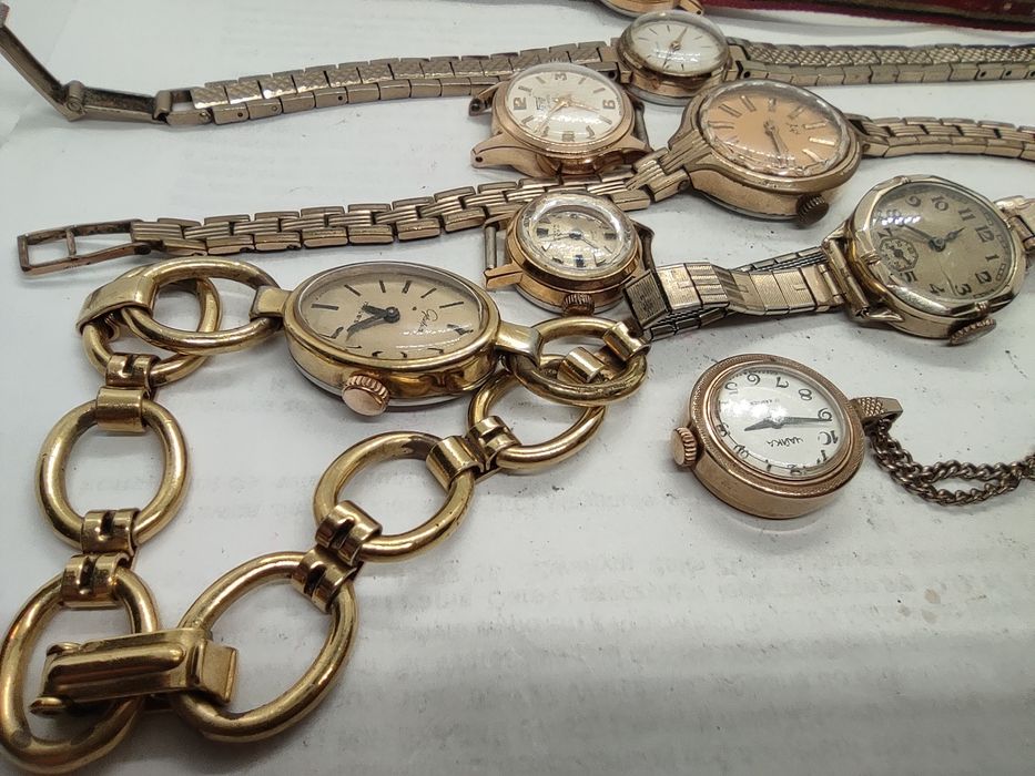 Zegarek Zaria/Czajka/Slawa złocone 10sz