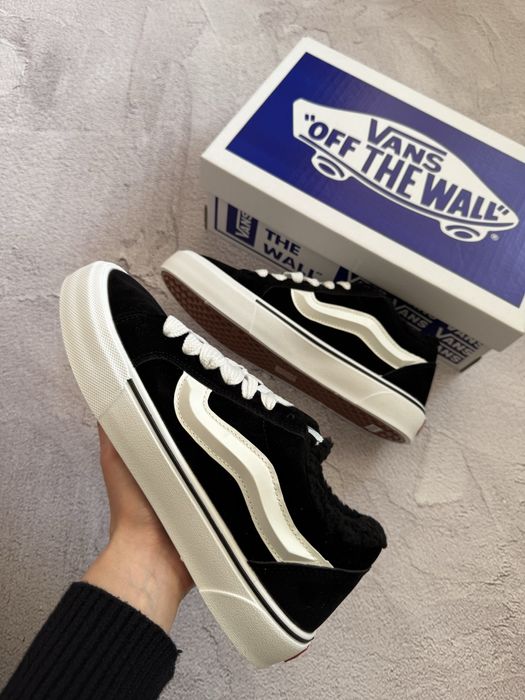 Vans knu skool ванс кну скул кеди на хутрі зимові кросівки