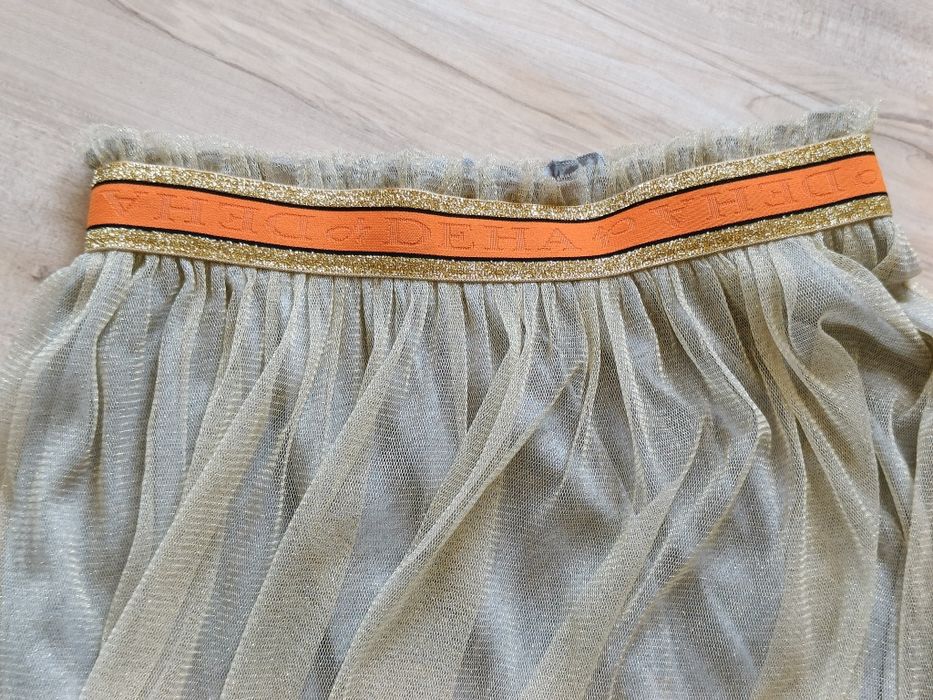 Spódnica złota tiulowa