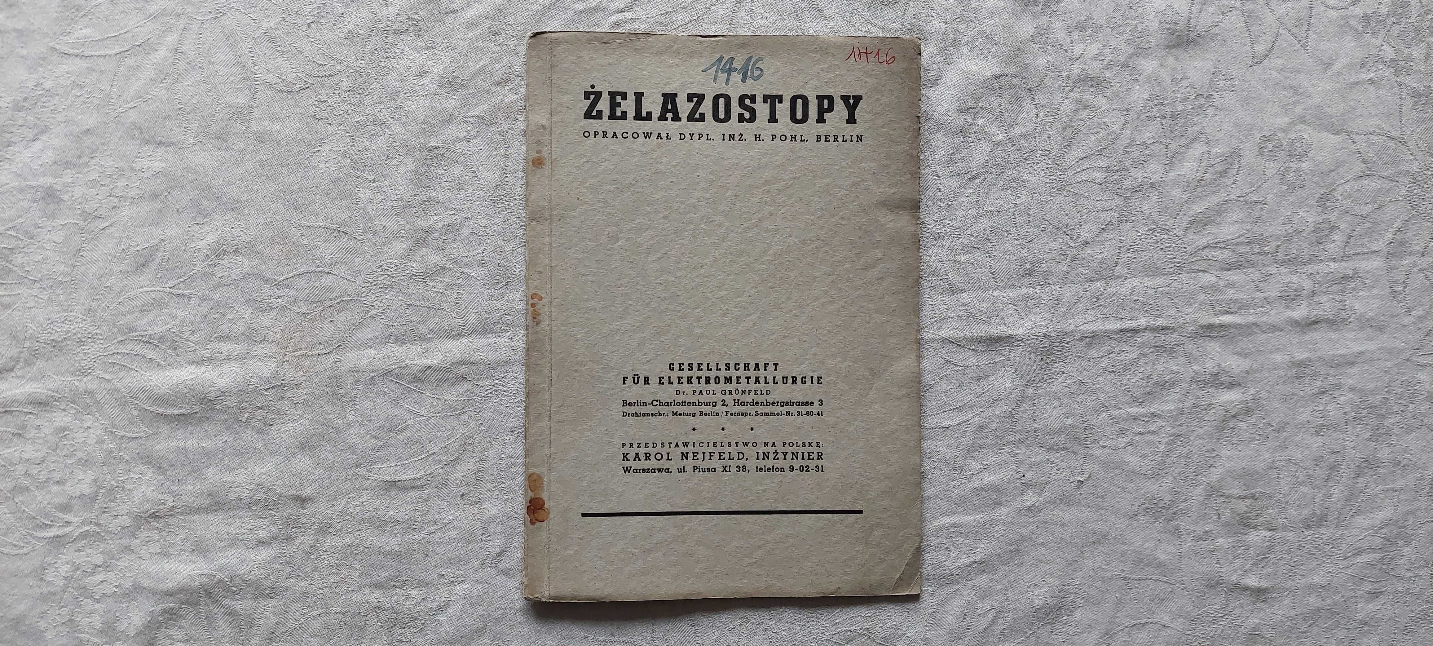 Przedwojenna broszura reklamowa "Żelazostopów" Warszawa