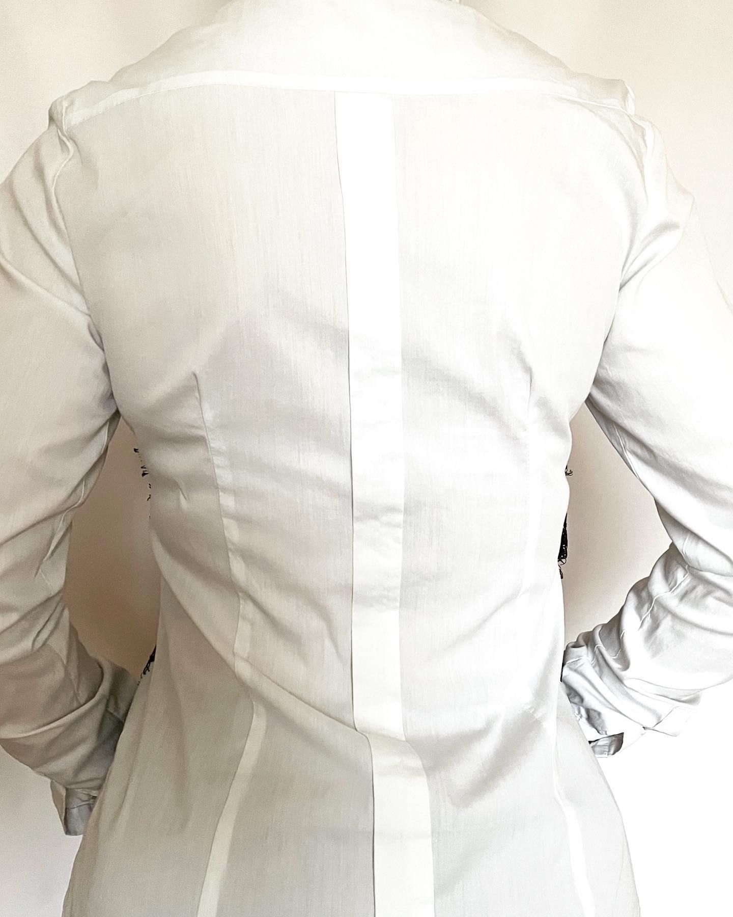Camisa Branca com Renda Rossodisera