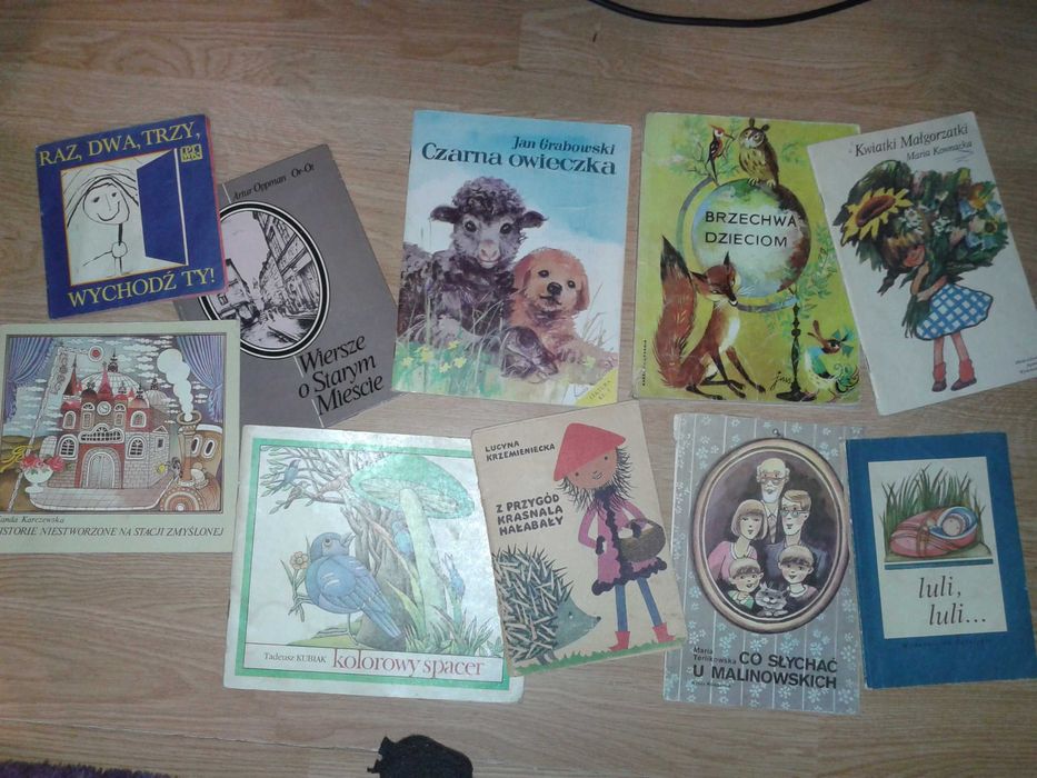 Zestaw książek dzieci PRL Hałabały Brzechwa luli owieczka wyliczanka