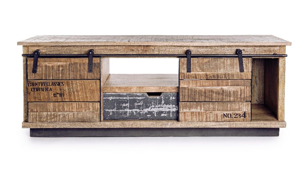 Móvel Tv Madeira Industrial - TV unit - NOVO by OVO HOME DESIGN