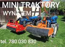 Mini traktor, glebogryzarka kosiarka, łyżka, równiarki, rębak, agregat