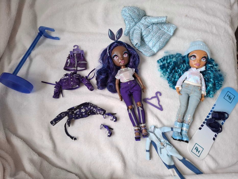 Lalki Rainbow high 2sztuki niebieska i fioletowa