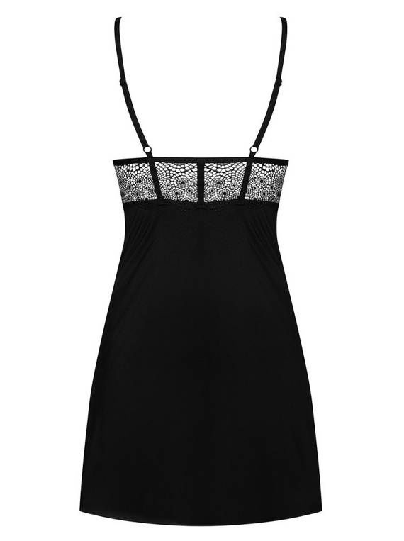 Sharlotte Chemise Koszulka Obsessive czarny S/M