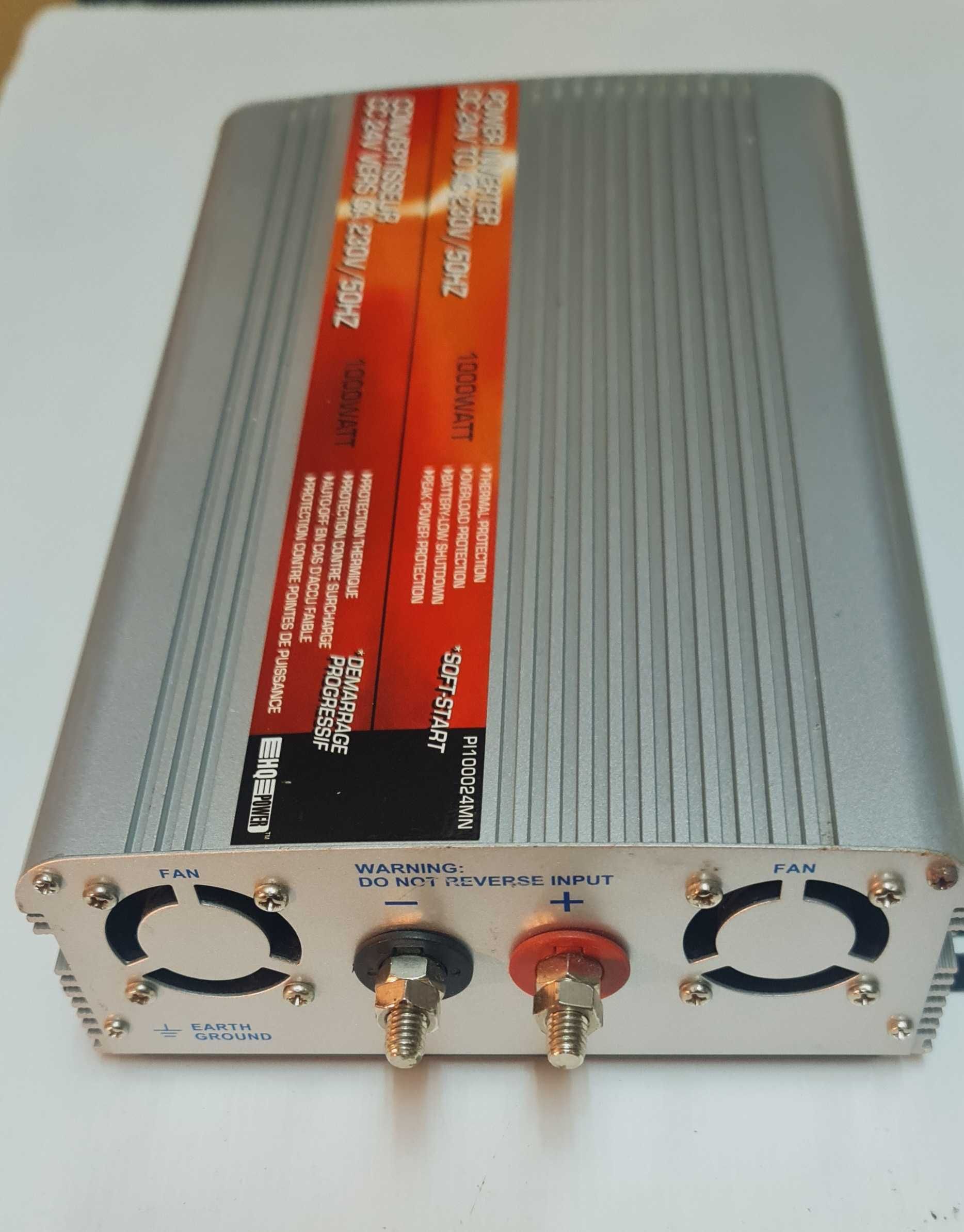 Power Inverter 1000w Soft Start DC 24V to AC 230V