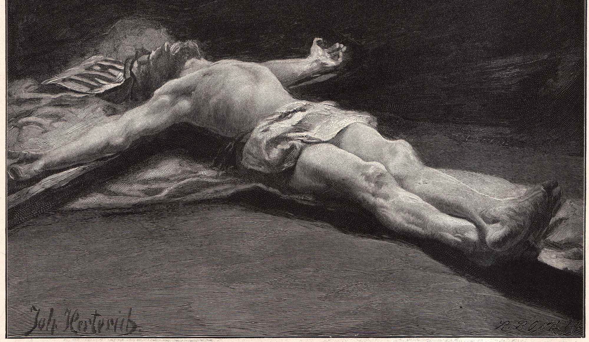 Herterich: Chrystus odkupiciel. Drzeworyt 1905 r. oryginał