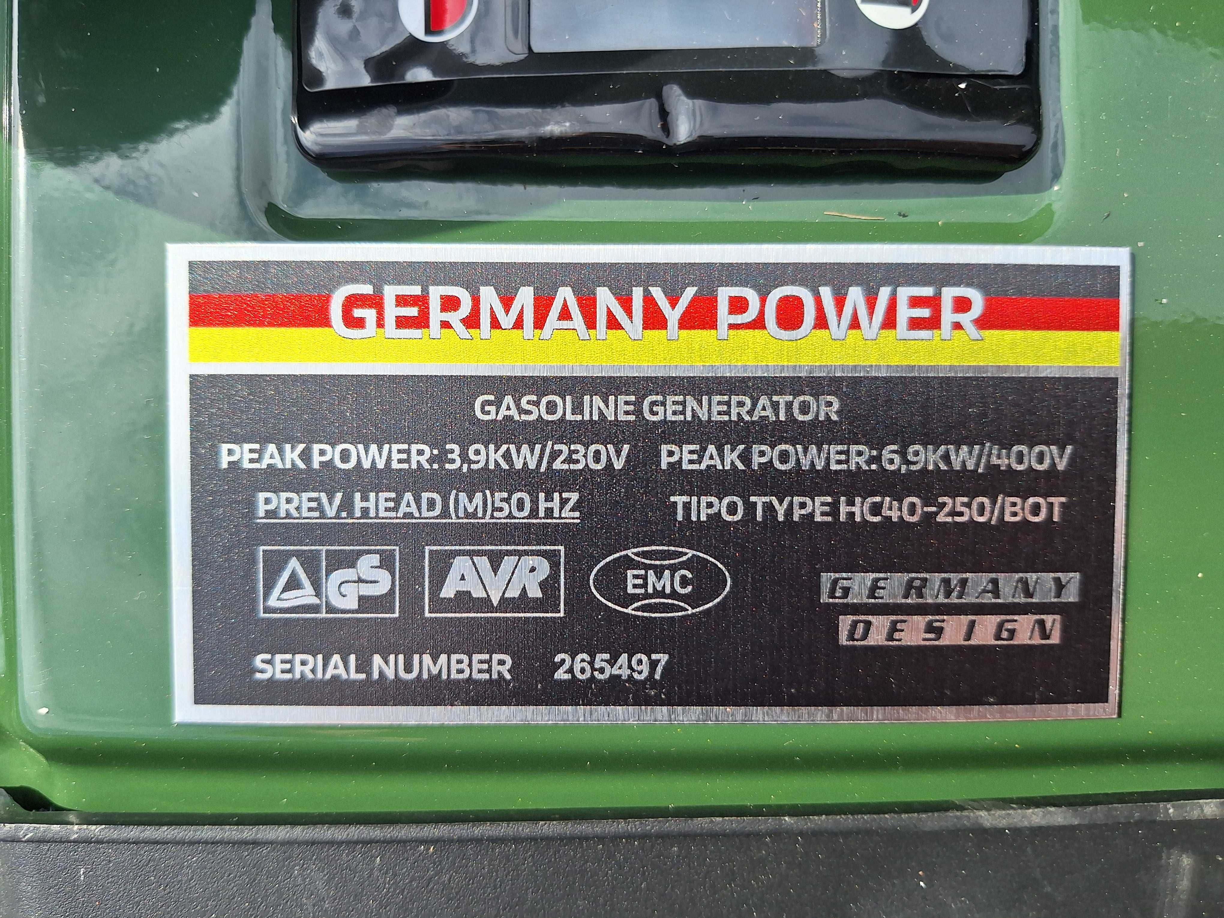 Agregat generator prądotwórczy SCHONEFELD S.C 201FE typ HC240-250/BOT