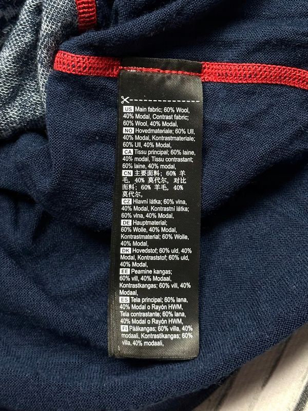 Kari Traa Wełniana Koszulka Longsleeve Damska Wzór Norweski Logo r. M
