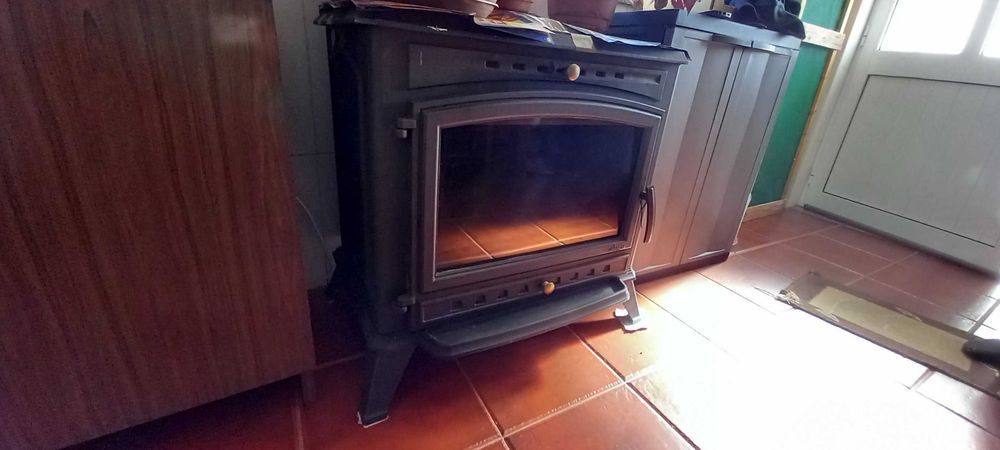 Salamandra em ferro fundido