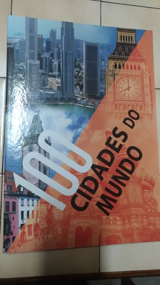 Livro de Capa Dura 100 Cidades do Mundo