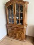 Kredens Witryna Komoda dębowa 116x43x200