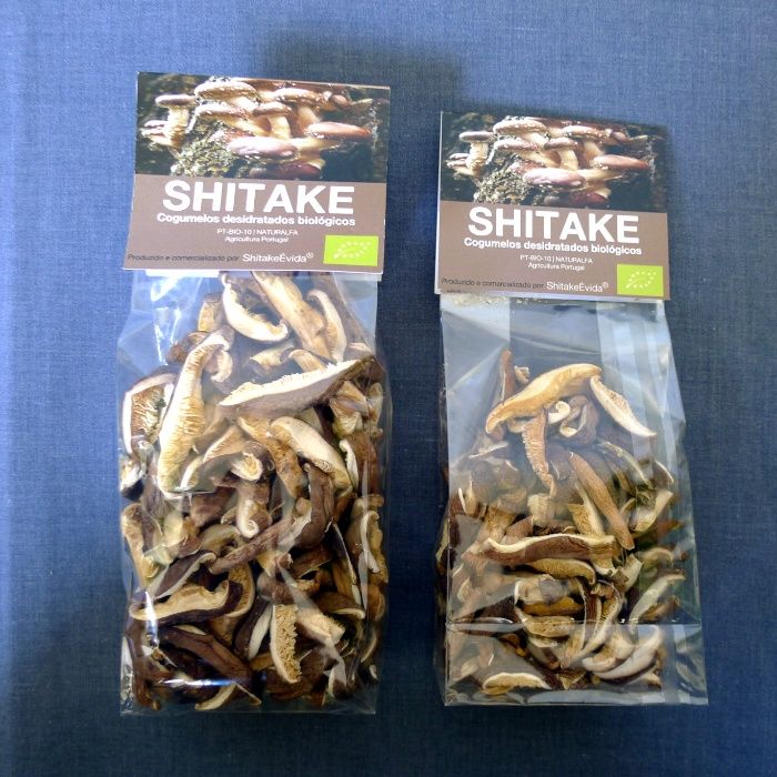 Cogumelos Shitake desidratados