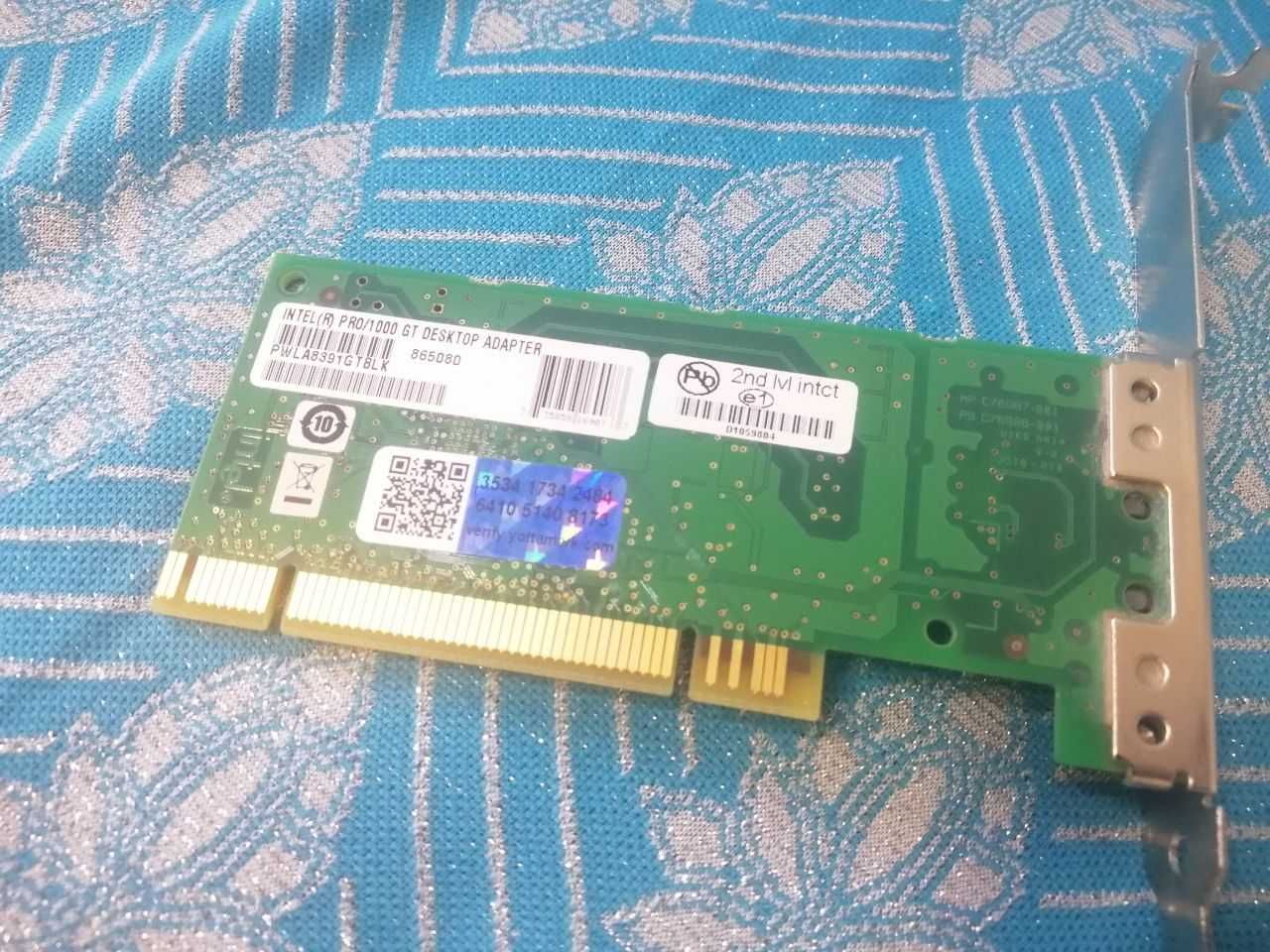 Мережевий адаптер Intel [1 x 1Gb] PRO/1000 GT Desktop Adapter PCI 2