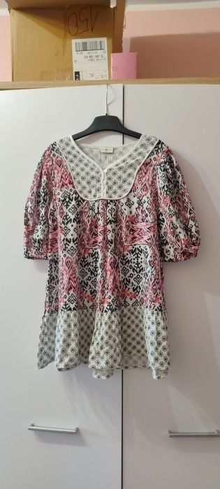 Nowa z metką sukienka tunika dziecięca z wzorem Boho F&F