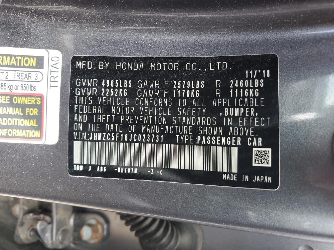 Honda clarity plug in hybrid