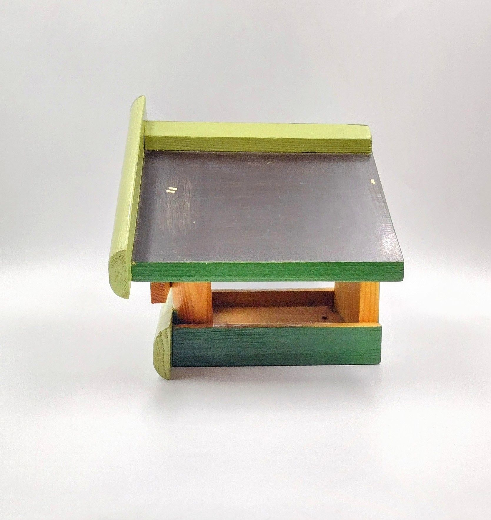 Karmnik dla ptaków drewniany sosnowy retro design DDR PRL 60te