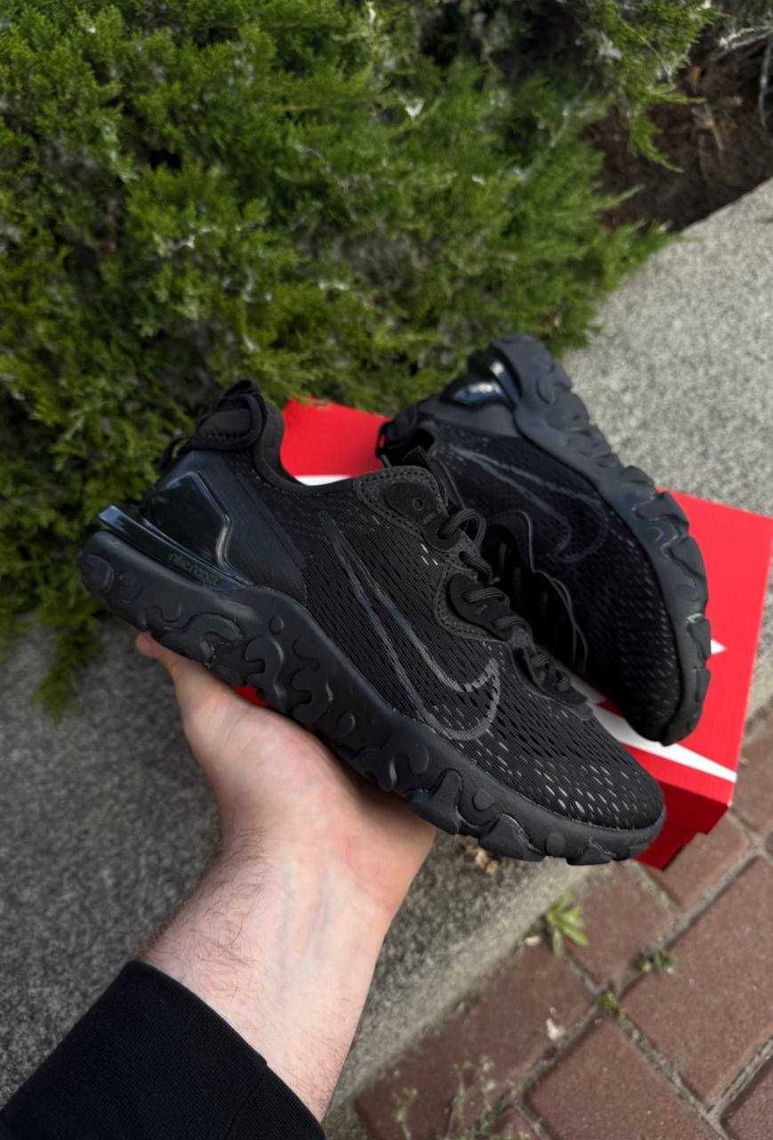 АКЦІЯ! Nike React Vision Black 40 41 42 43 44 45 найк реакт