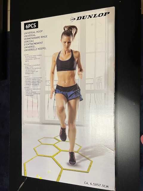 Dunlop, drabinka treningowa, koordynacyjna, 6 obręczy