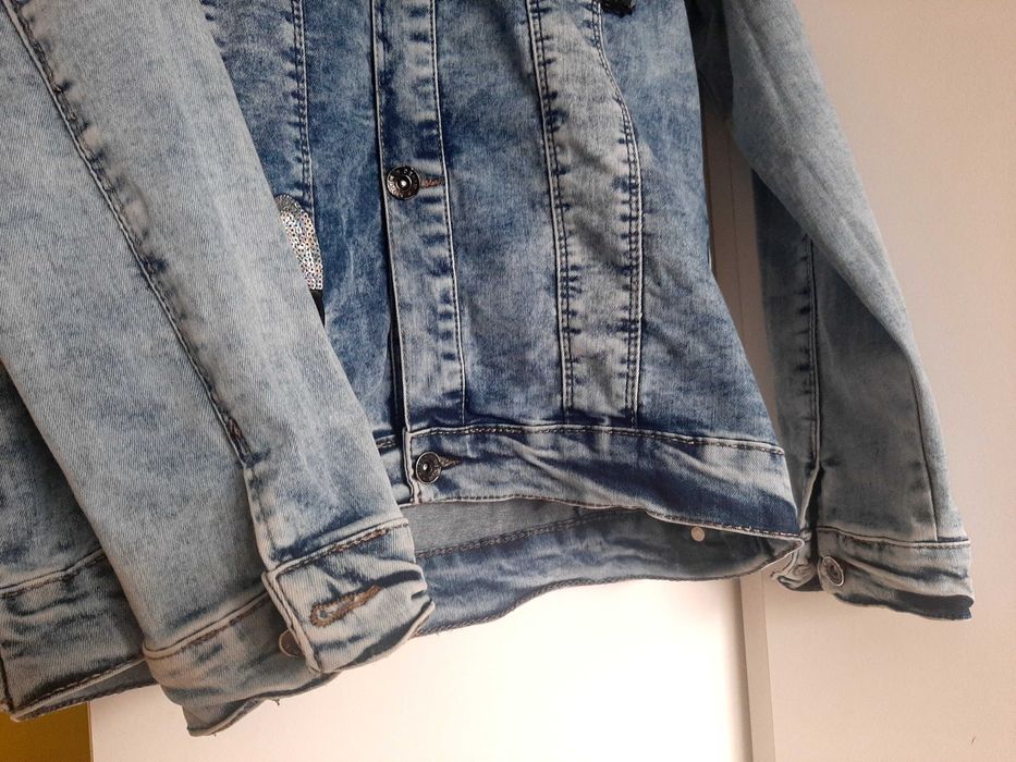 Kurtka jeansowa dla dziewczynki rozmiar 164