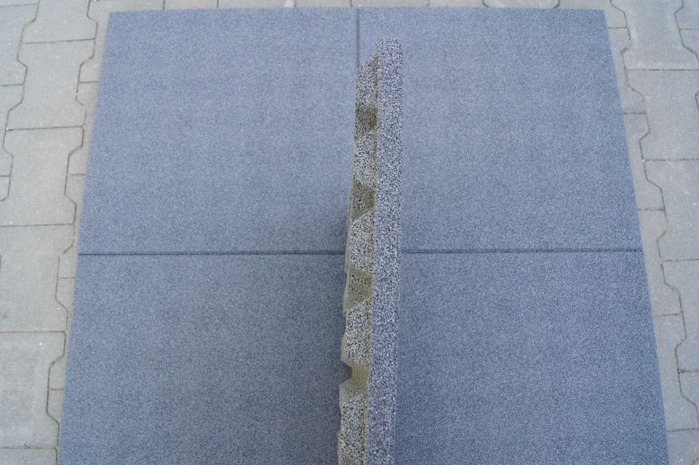 płyta gumowa sbr 50 x 50 40 mm, taras , balkon , plac zabaw, szara