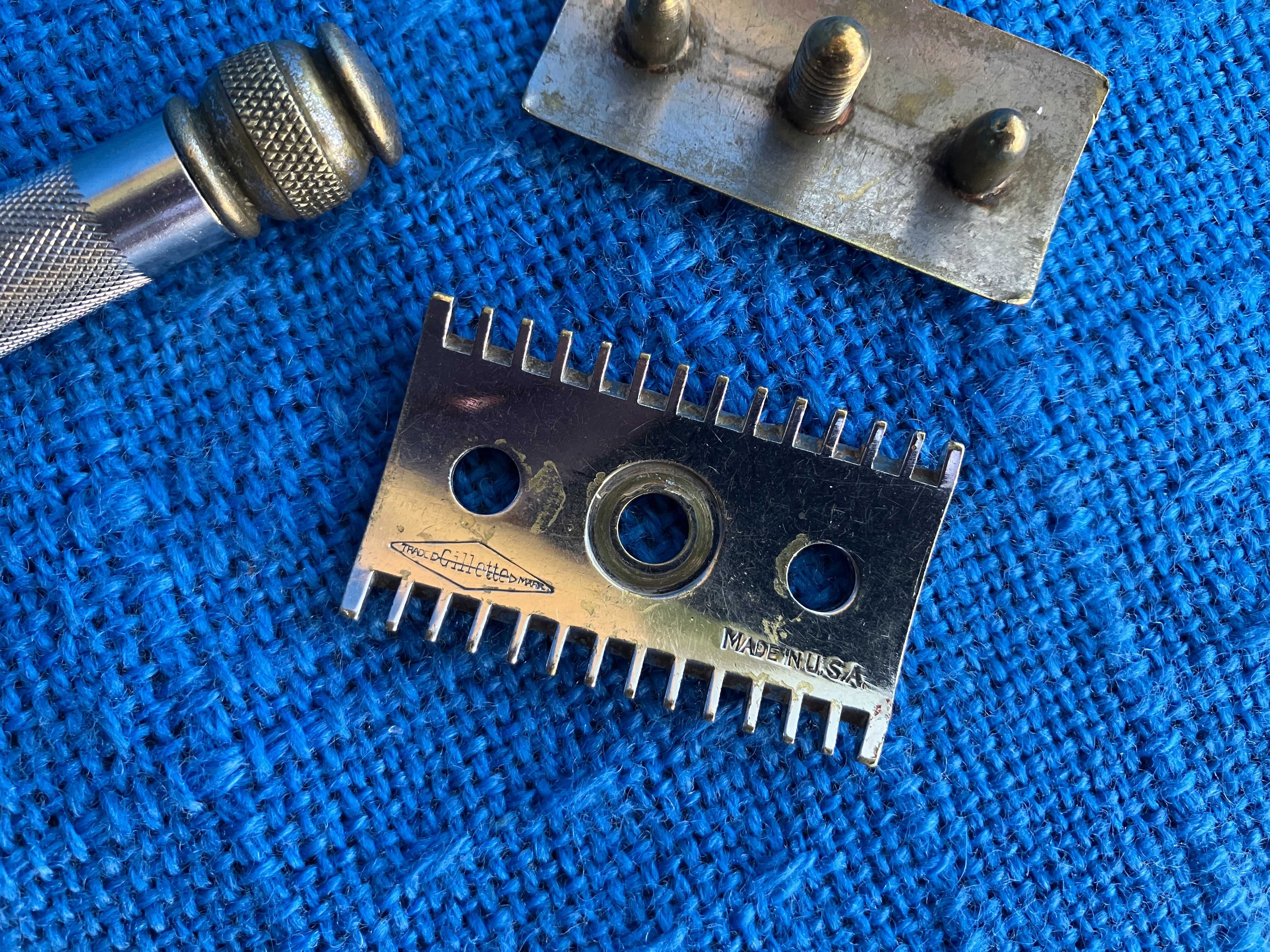 Stara maszynka do golenia GILETTE - MADE IN USA - ok. 1914r.