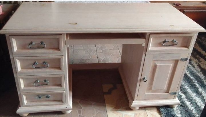 Biurko drewniane w stylu retro Vintage