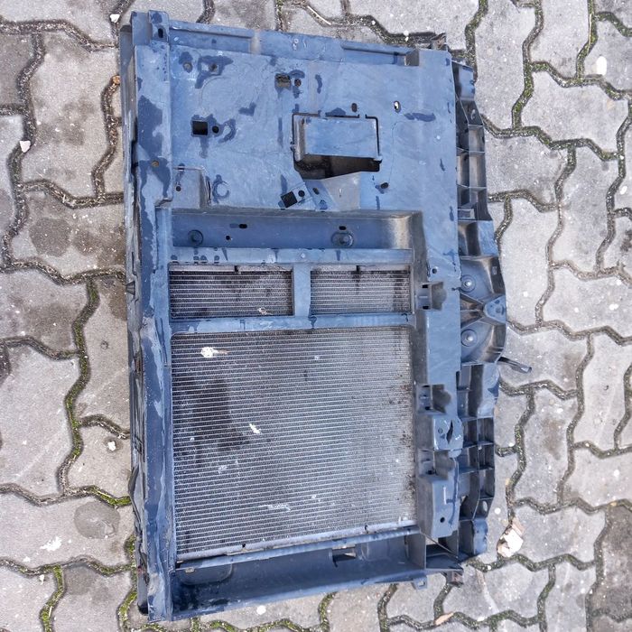 Frente fibra com radiador agua  e ventilador peugeot 207 96732223