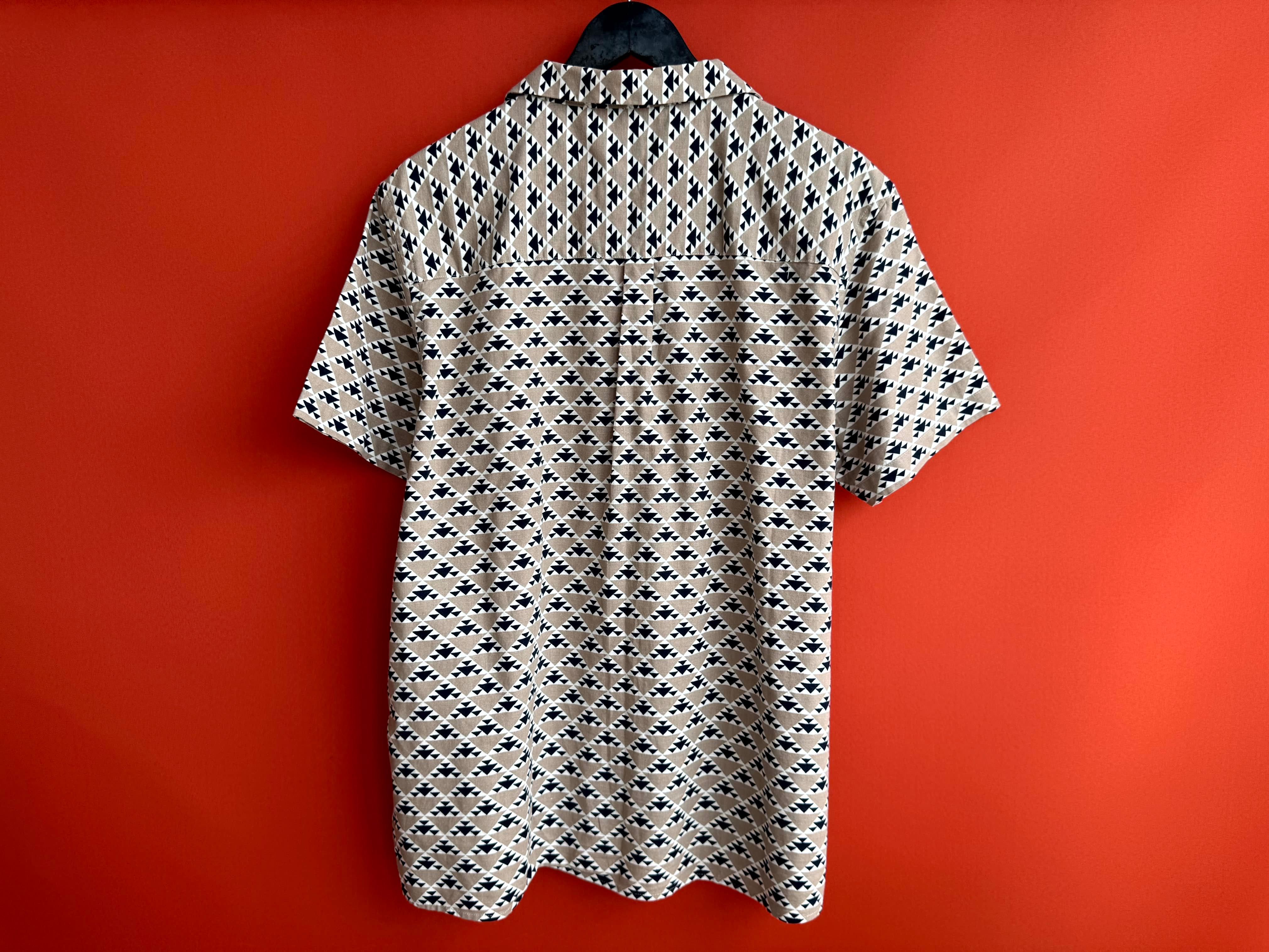 Manor Linen чоловіча рубашка сорочка з коротким рукавом поло розмір XL