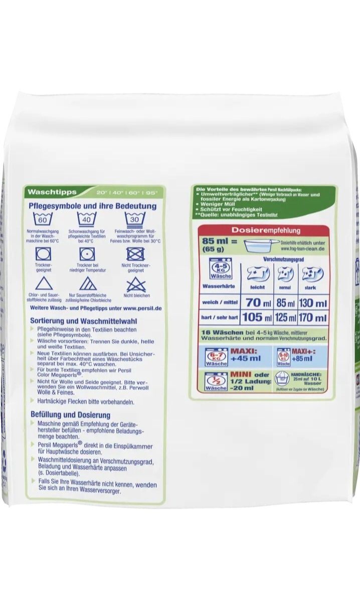 Persil Megaperls 1,040 kg proszek do prania uniwersal z Niemiec 3 szt