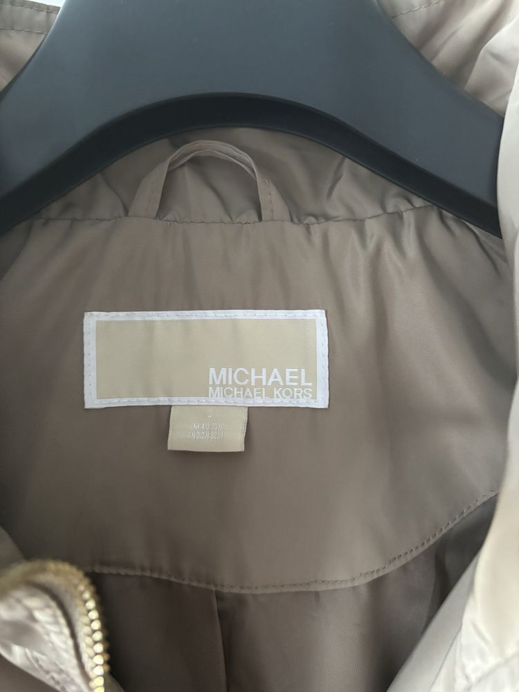 Michael Kors kurtka parka beż złoto oryginał L 38/40