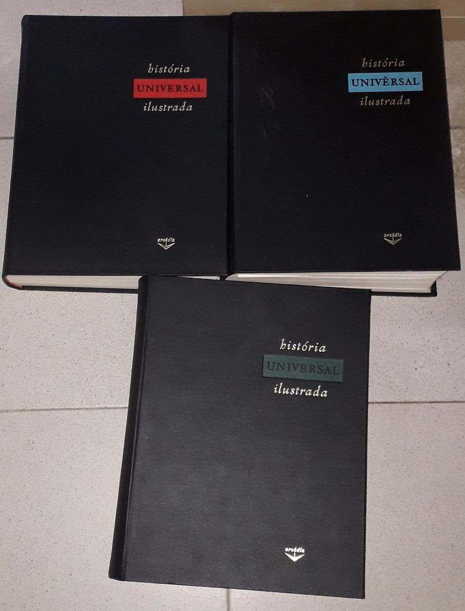 História Universal Ilustrada, 3 Volumes (I, II e III) Arcádia