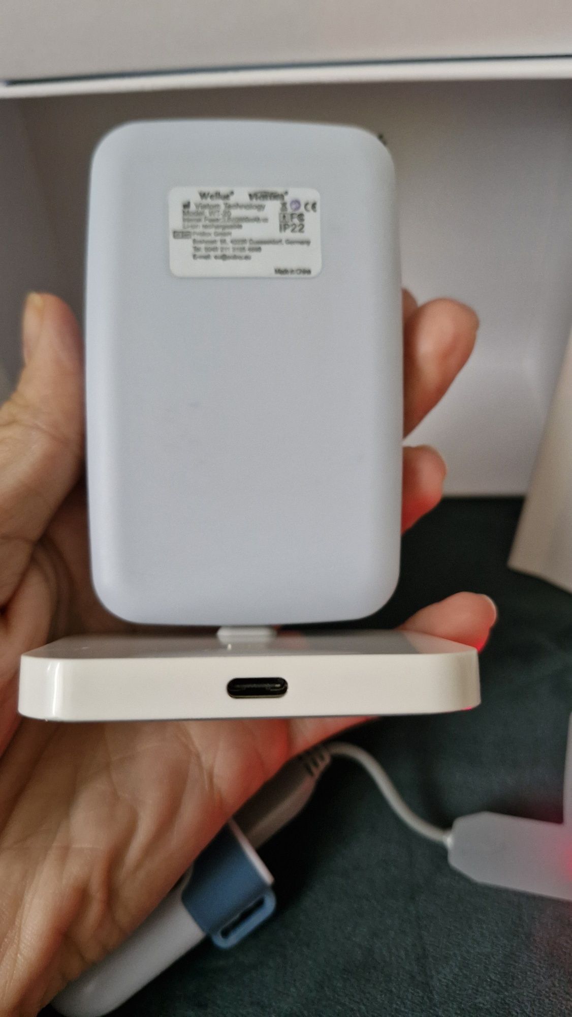 Monitor oddechu, pulsoksymetr Wellue Baby O2 S2