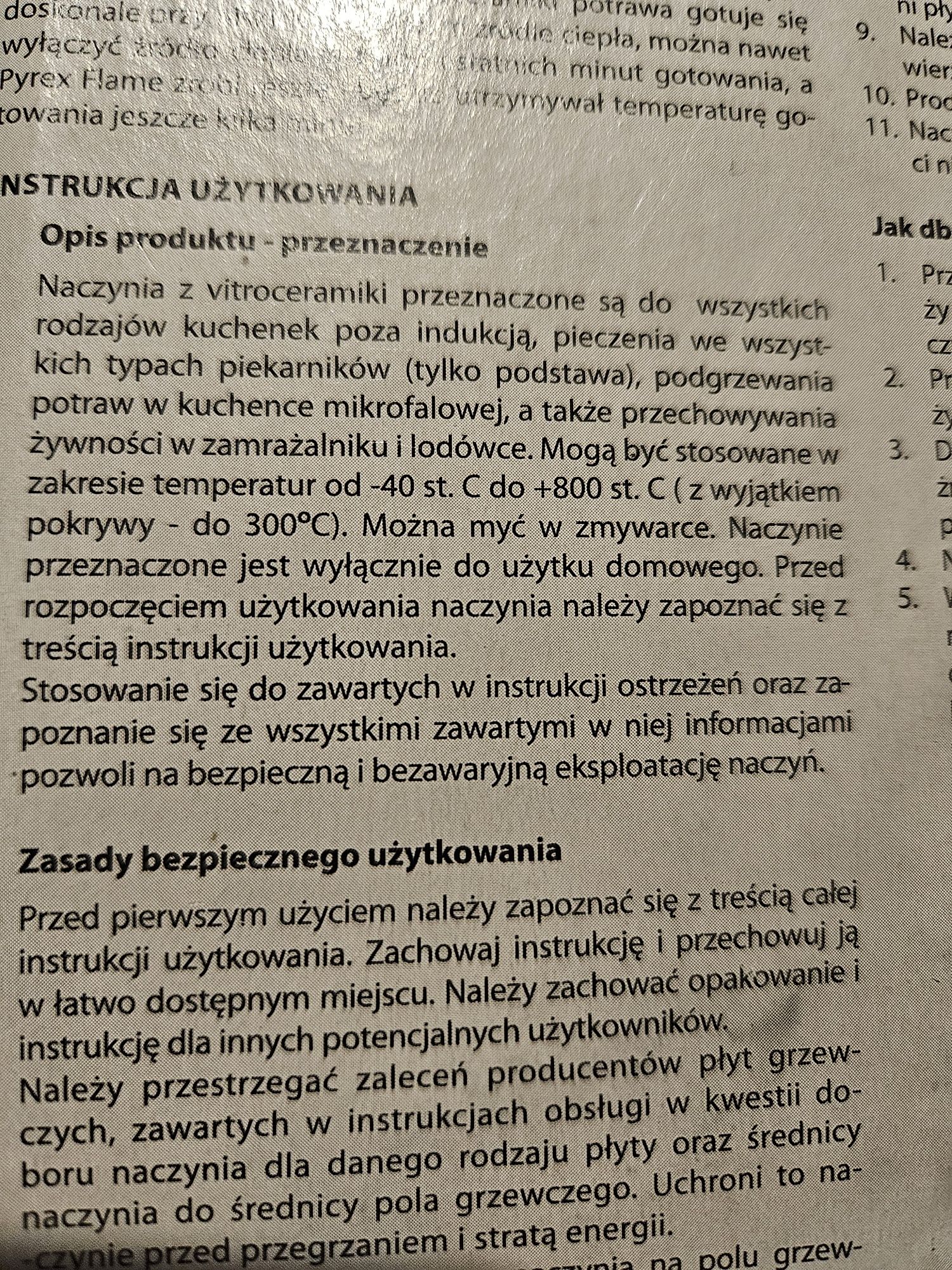 Garnek  pyrex ceramiczny Do gotowania na parze NOWY