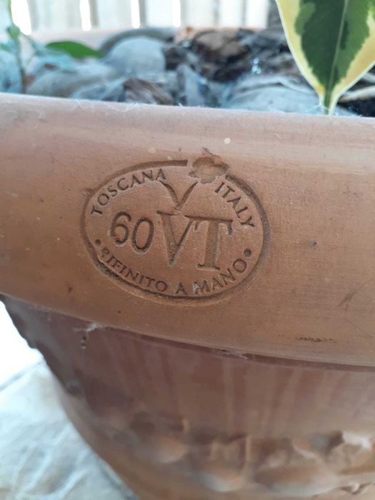 Vaso de Barro Toscano – Feito em Itália – 42x50cm