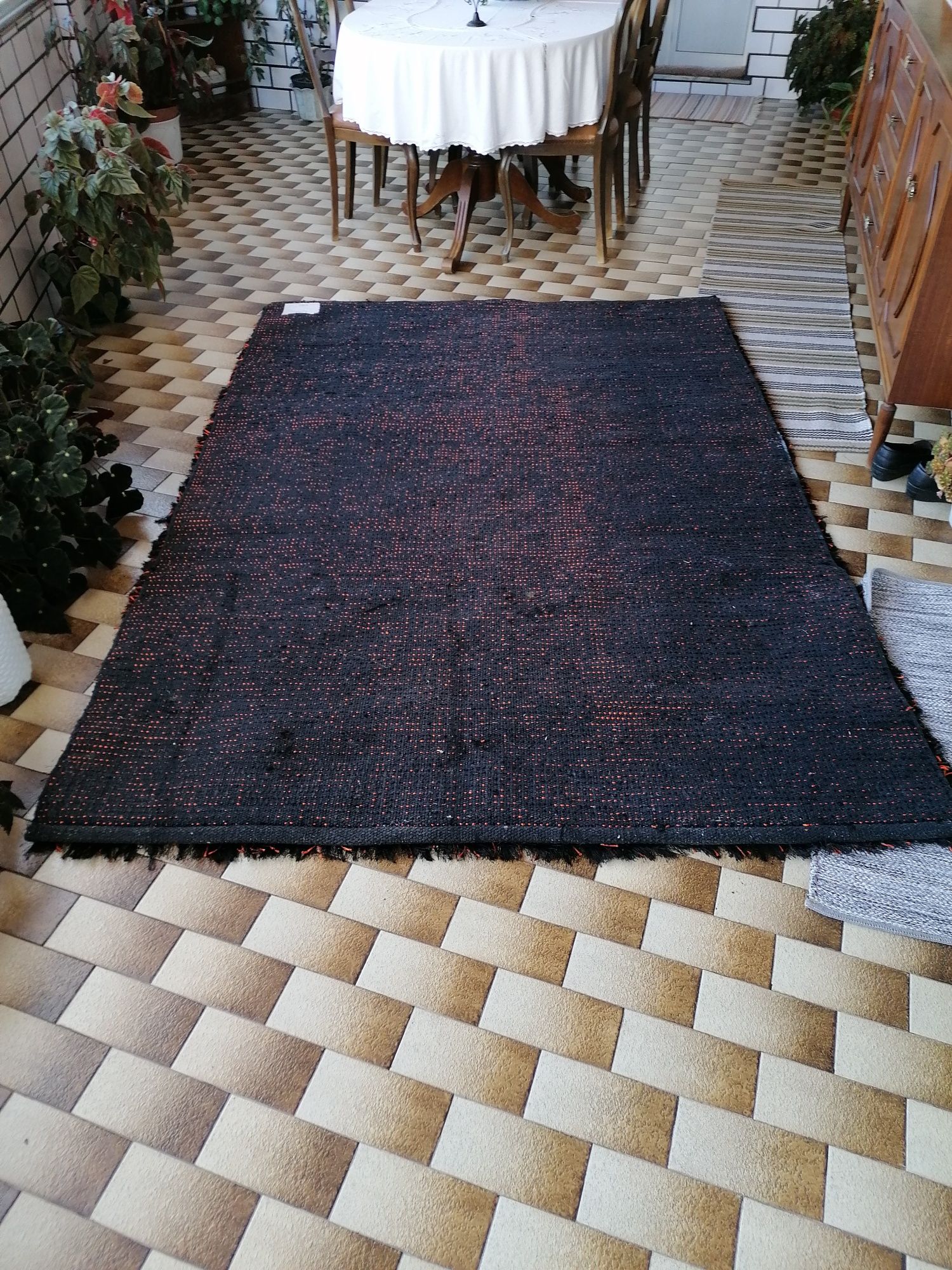 Carpete Laranja /preto
